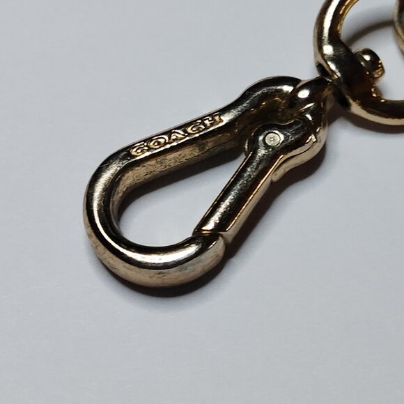 Coach Gold-Plated Bracelet 7.25" with Charm & Lobster Clasp - Very Good - Picture 3 of 5